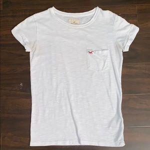 white hollister top